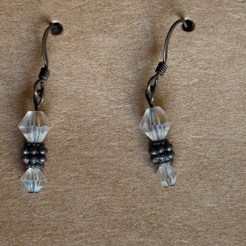 Iridescent Beaded earrings